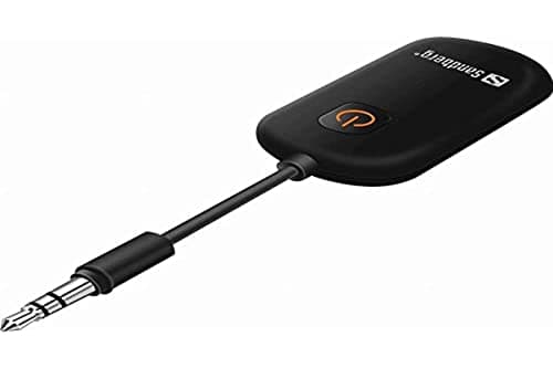 Image of Sandberg 450-12 Bluetooth Audio Link 2in1 TxRx | Bluetooth Receiver & Transmitter | V 5.1 Bluetooth Audio Link | Rechargeable | Wireless Music Receiver for AUX | For Car & Home