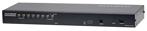 Image of ATEN KH1508AI 8 Port Cat 5 High-Density KVM Switch with USB/PS2 Console and Over IP Access - Black