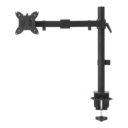 Image of Amazon Basics Adjustable Single Computer Monitor Arm Mount, Holds Monitors up to 32 Inches (81.3 cm), Black