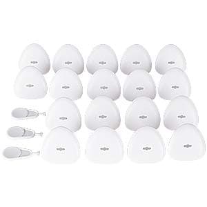 Image of EUDEMON Three-Hole Socket Covers Baby Safety Outlet Plug Covers to Prevent Electric Shock (18 Pack, White)