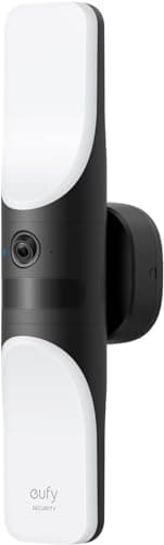 Image of eufy security S100 Wired Wall Light Cam, Security Camera Outdoor, 2K Camera with 1200 Lumen Light, Color Night Vision, Motion Activated Light, AI Smart Detection, IP65 Waterproof(Renewed)