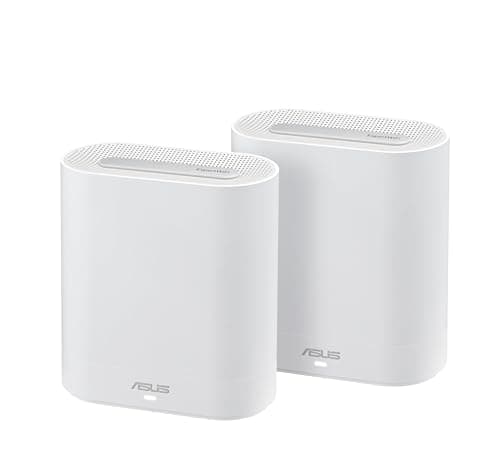 Image of Asus EBM68 2 pack Tri-Band WiFi 6 Mesh WiFi System, for all businesses, up to 5 SSIDs, customized guest portal, 2.5 Gbps port, enterprise-grade network security easy management ASUS ExpertWiFi app