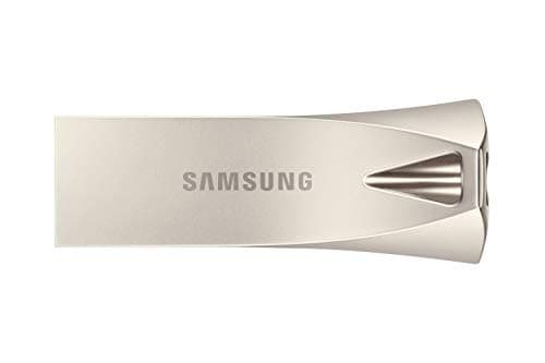 Image of Samsung BAR Plus 128 GB Type-A 300 MB/s USB 3.1 Flash Drive Champagne Silver (MUF-128BE3)