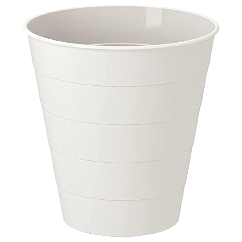 Image of I-K-E-A FNISS Waste Bin Durable Polypropylene Plastic Kitchen Bedroom Storage Bin White 10 l