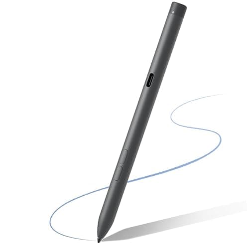 Image of Active Pen PN7522W for Dell PN7522W Premier Rechargeable Active Pen, Active Stylus for PN5122W for Dell 2 in 1 Laptop, Latitude 3340 5310 7210,for Inspiron 7420 7425, XPS(Black)