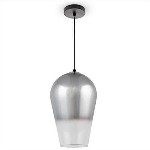 Image of Paco Home Pendant LED Hanging Lamp Glass Lampshade Vintage Dining Room Modern E27, Lamp Type:Type 3, Colour:Chrome