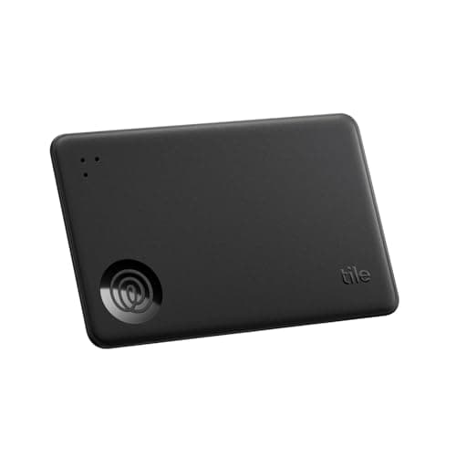 Image of Tile by Life360 Slim - Wallet Finder, Bluetooth Tracker and Item Locator for Luggage Tags, Passports and More, Both iOS and Android Compatible, Phone Finder, Pack of 1(Black)