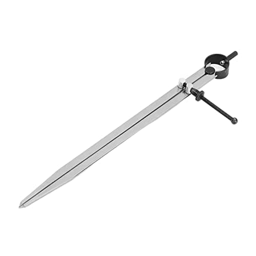 Image of Wing Divider Leather Compass for Leather Scribing and Marking, Adjustable Divider Calipers with Spring Nut (300mm)