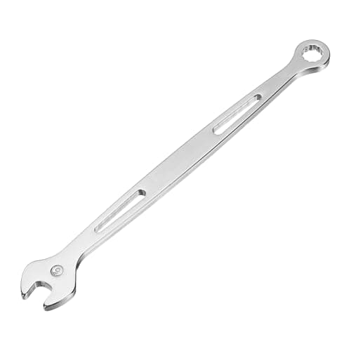 Image of sourcing map Combination Wrench 5mm Metric Super Thin 12-Point Box and Open End Chrome Vanadium Steel Double Ended Spanner Tool for Automotive Furniture Machinery DIY Repair, Silver