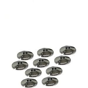 Image of E2trade Chrome 15mm Radiator Pipe Hole Collars Cover Radsnaps (Pack of 10 Collar)