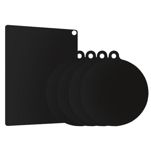 Image of 5 Pcs Induction Hob Protector Set, Silicone and Glass Fiber Heat Protection Mat, Anti-Scratch Stove Top Protector for Home Kitchen (Includes 1 Rectangular & 4 Circular Pads)