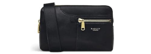 Image of RADLEY London Womens Black Pockets Icon Small Zip Top Cross Body Bag H1690001
