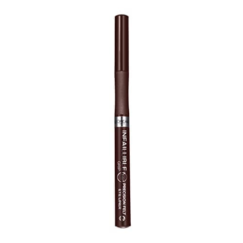 Image of L'Oréal Paris Infallible Precision Felt Eyeliner with 0.4mm Ultra-Fine Tip for Intense Colour Pay-Off, 27H Longwear Waterproof and Rub-Proof Formula, Eyeliner Brown