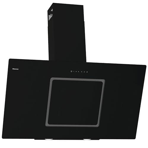 Image of Hisense CH10IN14BBUK 100cm Angled Chimney Cooker Hood - Jet Black