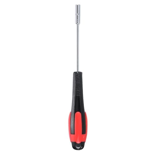 Image of sourcing map Metric Nut Driver 4mm Dia 75mm Shank Non-Magnetic 6 Point Hex Socket Screwdriver with Non-Slip Handle for Tightening and Loosening Fasteners