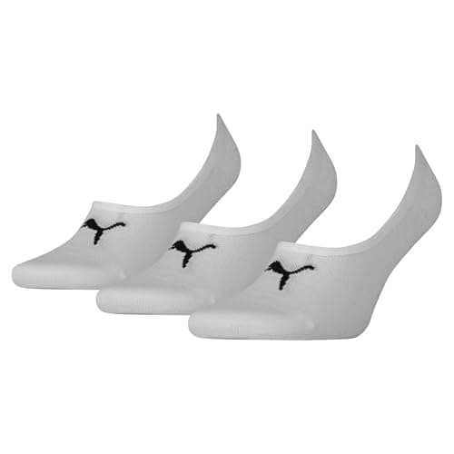 Image of PUMA 171002001 UK 9-11 Unisex Footie Socks (3 Pair Pack) White