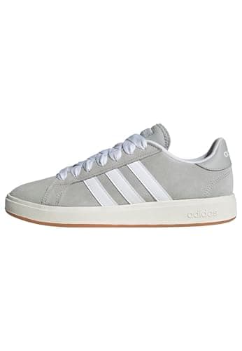 Image of adidas Men's Grand Court Base 00s Shoes, Grey Two/Cloud White/Gum, 7 UK
