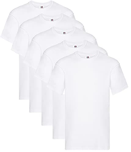 Image of Fruit of the Loom Men's Original T. T-Shirt, White, XX-Large