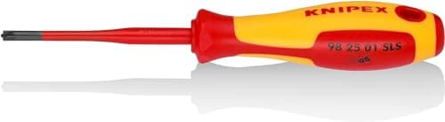 Image of KNIPEX Screwdriver (Slim) Plus/Minus Pozidriv Insulating Multi-Component Handle, VDE-Tested 187 mm, 98 25 01 SLS