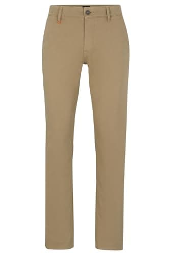 Image of BOSS Men's Schino-Slim D Trousers, Dark Green 308, 29W / 30L