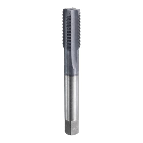 Image of sourcing map 7/16"-28 UNS Thread Tap 6542 Cobalt High-Speed Steel TiCN Coated Plug Tap Right Hand Flat Head 4 Straight Flutes Screw Threading Hand Tap