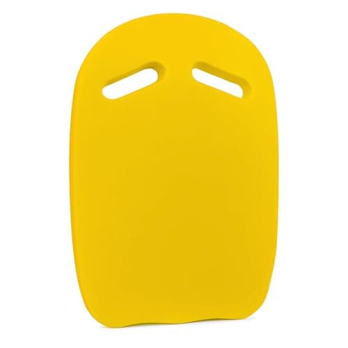 Image of ADEPTNA Swimming Kickboard for Kids and Adults EVA Foam Swim Training Aid with Double Handles Lightweight, Anti-Slip, Buoyant Kick Float for Beginners Swim Kick Board (YELLOW)