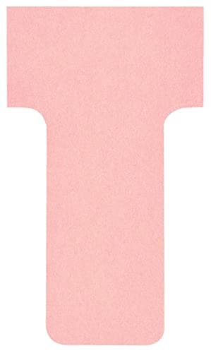 Image of Nobo Card Board Accessory T-Cards, Size 1.5, Pack of 100 Index 1 Pink