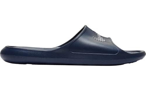 Image of NIKE Men's Nike Victori One Shower Slide Gymnastics Shoe, Midnight Navy White Midnight Navy, 11 UK