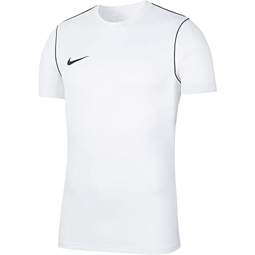 Image of Nike Boy's Park 20 Short Sleeve Jersey, White/Black/Black, L