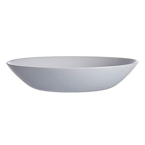Image of Luminarc Diwali Round 18pc Opal Glass Dinner Set Dinnerware Tableware Plates (6X Soup Bowls, Grey)