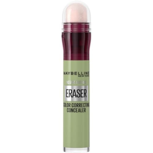 Image of Maybelline New York Eraser Eye, Colour Correcting Concealer, Counteracts Redness, for a Natural Soft-Focus Finish, Dermatologist Tested & Suitable for Sensitive Skin, (151, Green)