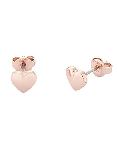 Image of Ted Baker Harly Tiny Heart Stud Earrings For Women (Rose Gold)