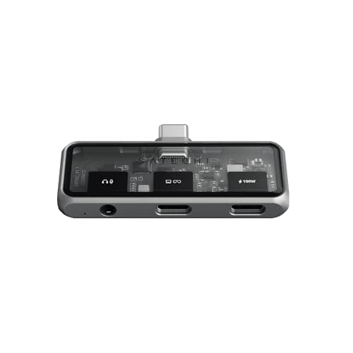 Image of SATECHI 3-in-1 USB-C Mobile Hub, 4K HDMI, 100W PD Charging, 10Gbps Data Transfer, 3.5mm Audio Jack, Compact Adaptor for iPad Air & Pro, MacBook, Switch OLED & More