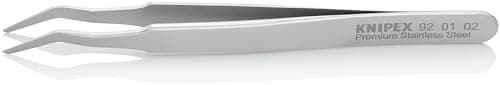 Image of KNIPEX SMD Precision Tweezers Matt Finish Smooth 120 mm, 92 01 02