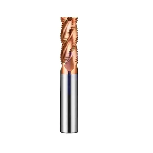 Image of 1pc HRC55 Roughing End Mill Carbide 4 Flutes Tungsten Steel Milling Cutter CNC Tools Router Bits 4mm 6mm 8mm 10mm 12mm 16mm(18x45Cx18Dx100L)