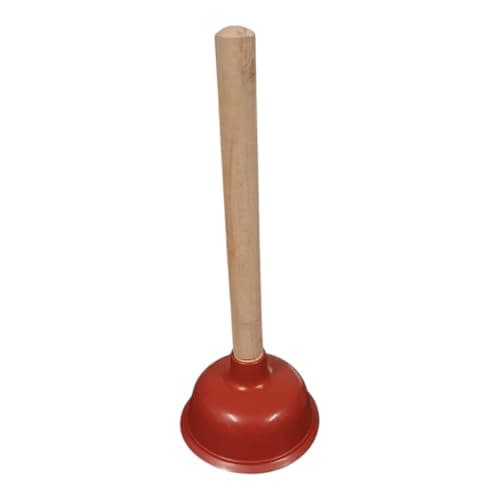 Image of Sink Plunger Kitchen Sink Unblocker Heavy Duty Unblocking Effective Tool with 100mm (4 inch) Cup and 225mm (9 inch) Wooden Handle Drain Unblocker for Kitchen, Sink, Shower and Floor Drains,