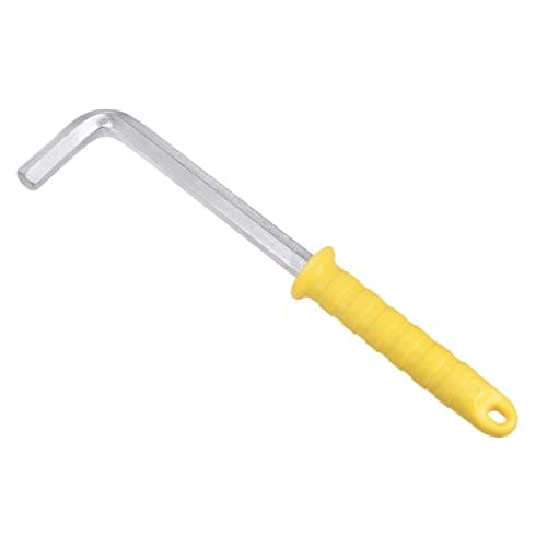 Image of sourcing map 14mm Hex Key Wrench, l Shaped Long Arm CR-V Repairing Tool with Plastic Handle