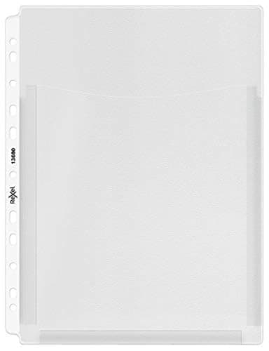 Image of Rexel Nyrex A4 Plastic Twin Pocket Wallets, Extra Capacity, Top Opening, Pack of 5, 13680
