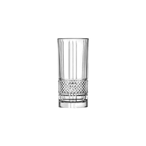 Image of RCR 26719020006 Brillante Luxion Crystal Hi-Ball Cocktail Water Tumblers Glasses, Set of 6, 370 ml, Made in Italy, Dishwasher Safe, Ideal for Newlyweds & New Homeowners