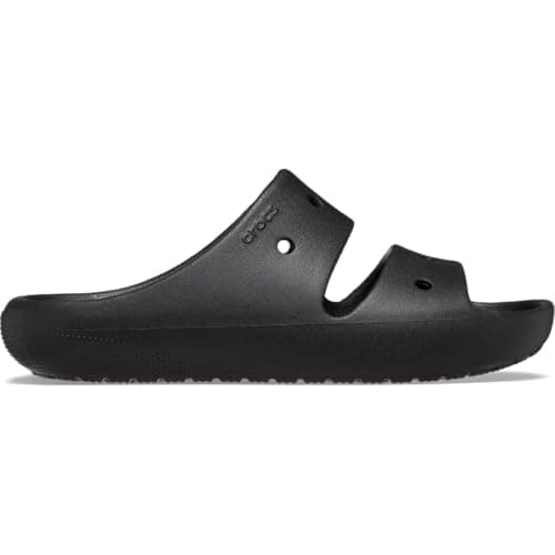 Image of Crocs Unisex Kids Sandal, Classic Sandal v2 K, Black, 2 UK Child