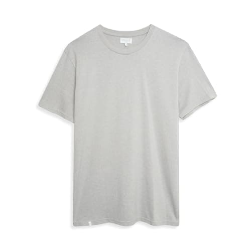 Image of Mens Everyday Crew Tee T-Shirt | Short Sleeve Crewneck | 30% Hemp 70% Organic Cotton Sustainable Clothing - Lunar Grey Medium