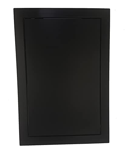 Image of 350x350mm Black Front Access Inspection Panel Plastic Concealed Wall Hatch Check Doors
