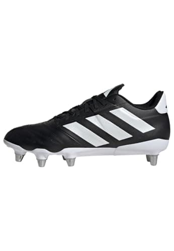 Image of adidas Mens Kakari Elite Adults Soft Ground Rugby Boots Black/White 8 UK