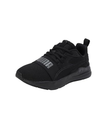 Image of PUMA Unisex Kids Wired Run Pure Shoes PUMA Black-PUMA Black-Shadow Gray 3