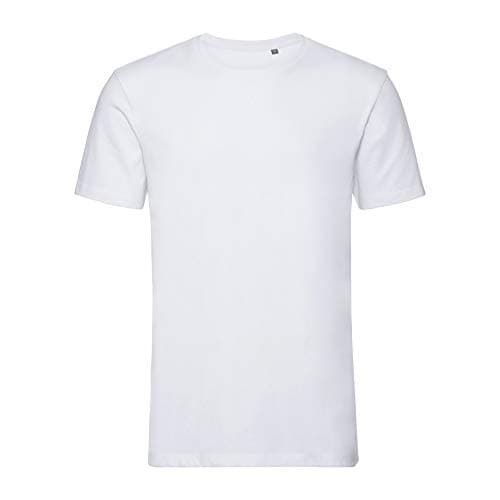 Image of Russell Mens Authentic Pure Organic T-Shirt (S) (White)