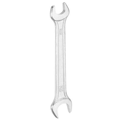Image of sourcing map Double Open End Wrench 10mm x 13mm Metric 15 Degree Offset Angle Small Flat Head Wrench Galvanizing Open Ended Spanner for Automotive Repair Furniture Assembly
