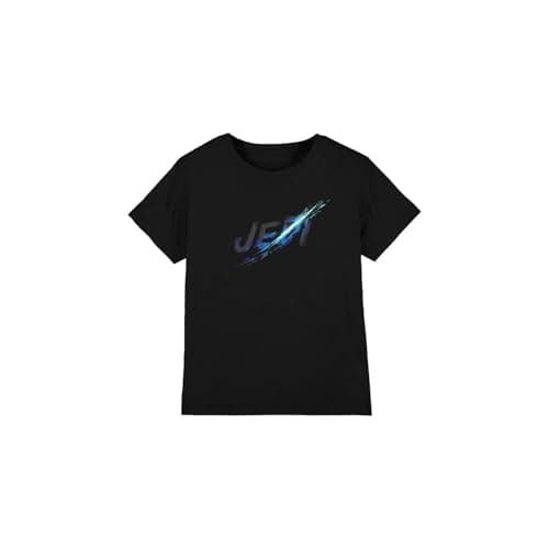 Image of Obi-Wan Kenobi Boys Obiwan Jedi Slash Unisex Kids T-Shirt, Black, 9-10 Years UK