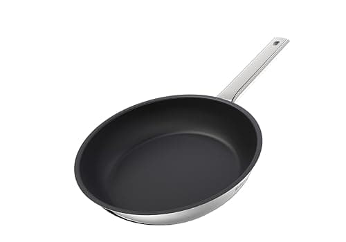Image of Rostique 24 cm Stainless Steel Non Stick Frying Pan, Suitable for All Cooking Hobs, Including Gas and Induction, PFOA Free