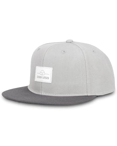 Image of Johnny Urban Cap Men and Women Snapback Grey Anthracite - Dean - Stylish Baseball Cap Adjustable & with Logo Badge - One Size Unisex - Comfortable Trucker Hat