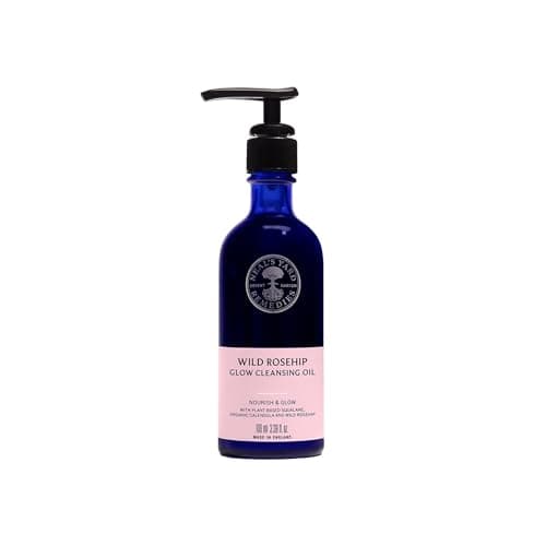 Image of Neal's Yard Remedies Wild Rosehip Glow Cleansing Oil, Facial Cleanser, Ideal for Double Cleansing, Gentle Ingredients, Vegan & Cruelty-Free, 100ml
